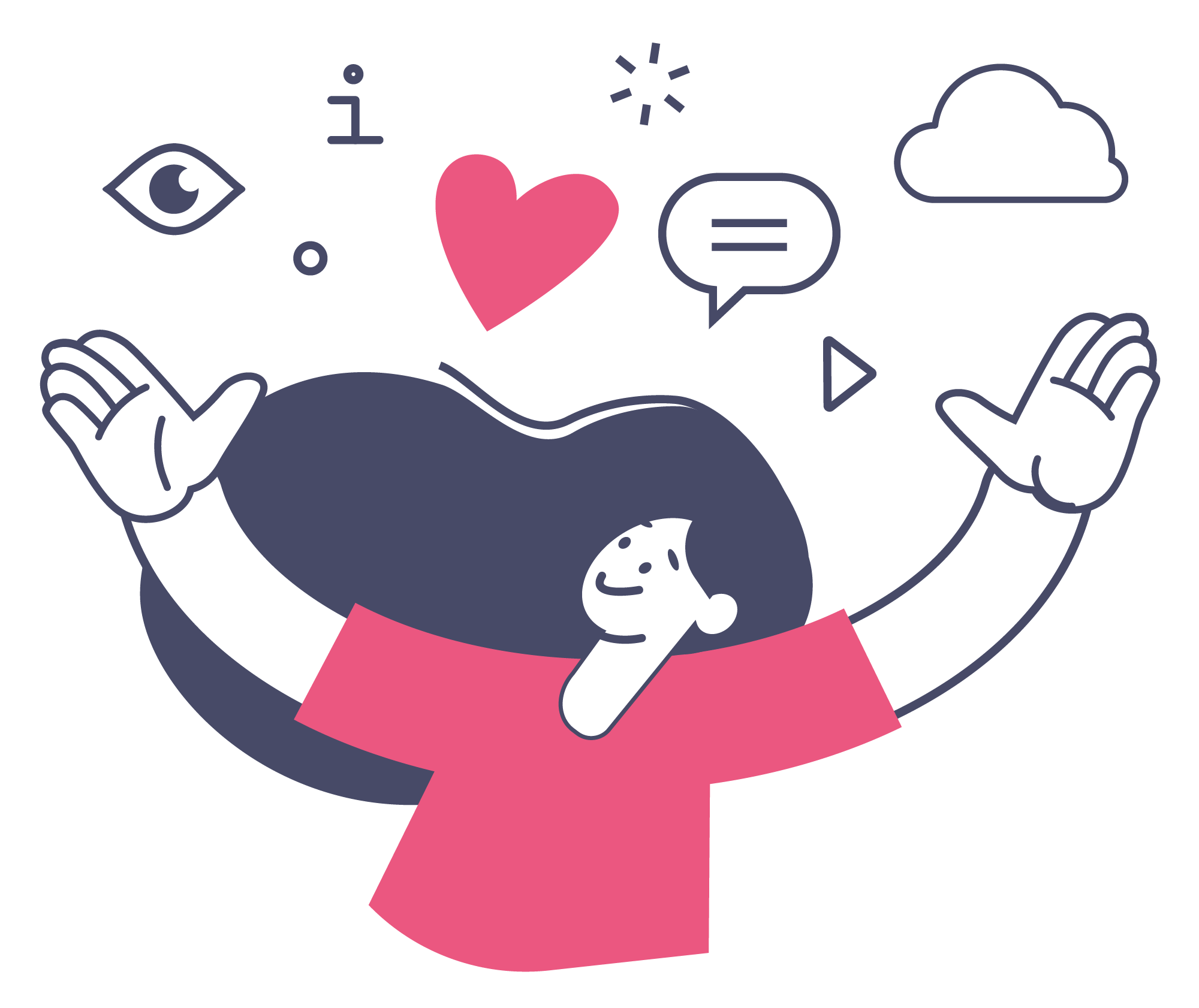 Ung kvinde illustration